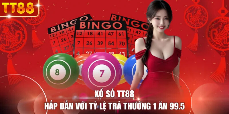 Xổ số TT88 hấp dẫn với tỷ lệ trả thưởng 1 ăn 99.5